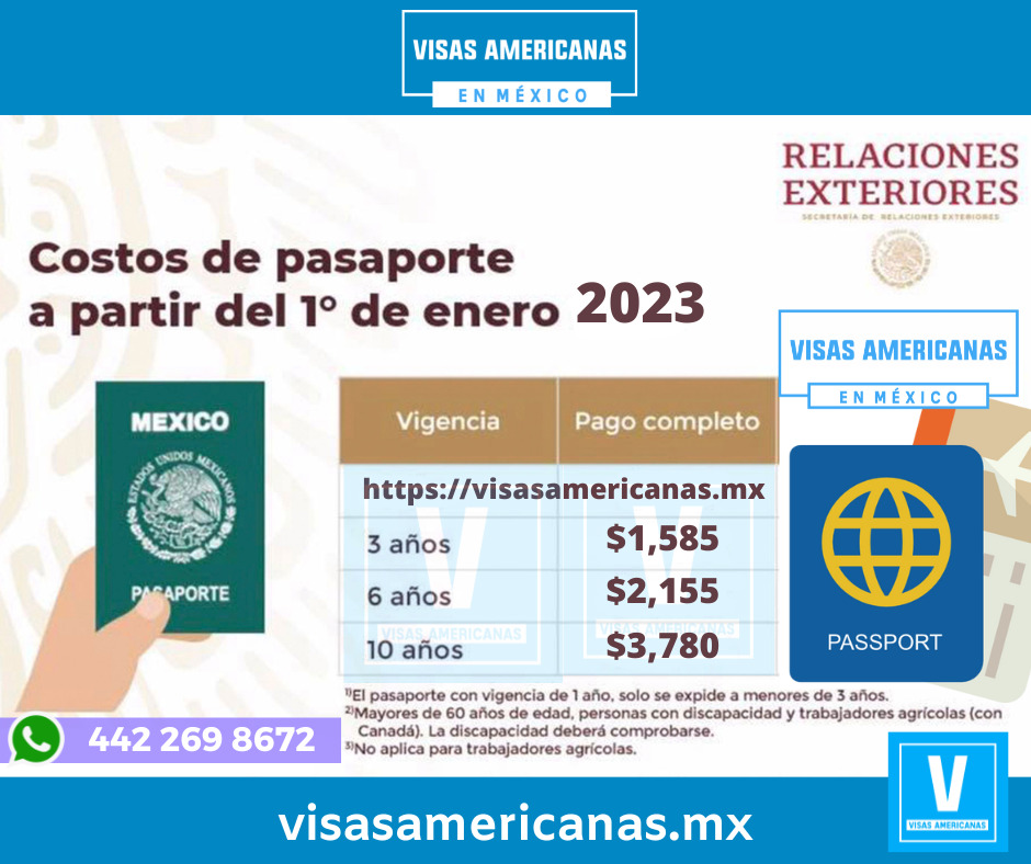 Citas De Pasaporte Mexicano 2023 Y Costos De Pasaporte 2023 1746